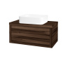 Dreja Umývadlová skriňa STORM SZZ 80 (umývadlo Joy) - D06 Orech / D06 Orech Dreja Umývadlová skriňa STORM SZZ 80 (umývadlo Joy) - D06 Orech / D06 Orech