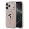 Karl Lagerfeld Liquid Silicone Karl and Choupette MagSafe zadný kryt pre iPhone 17 Pro Pink Karl Lagerfeld Liquid Silicone Karl and Choupette MagSafe zadný kryt pre iPhone 17 Pro Pink