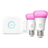 Philips Hue LED Základní sada 2 ks Bluetooth žárovek, můstek Bridge, dálkový ovladač Philips Hue LED Základní sada 2 ks Bluetooth žárovek, můstek Bridge, dálkový ovladač