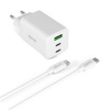 Epico UltraBoost GaN 65W Wall Charger EA65 with 1,2m USB-C Cable - biely Epico UltraBoost GaN 65W Wall Charger EA65 with 1,2m USB-C Cable - biely