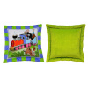Polštář Krtek 31x31cm, mašinka Polštář Krtek 31x31cm, mašinka