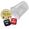 Diablo picante - dice game verb + body part with cup Diablo picante - dice game verb + body part with cup