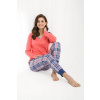 Dámske pyžamo Luna 429 s patentom modrá L Koral Dámske pyžamo Luna 429 s patentom modrá L Koral