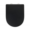 Wenko | WENKO 24989100-WC sedadlo EXCLUSIVE 36,5x45 cm čierna/strieborná | WE0709 Wenko | WENKO 24989100-WC sedadlo EXCLUSIVE 36,5x45 cm čierna/strieborná | WE0709