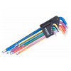 Extol Premium 8819416 Kľúče Torx farebné predĺžené, 9ks, T10-T50mm, S2 Extol Premium 8819416 Kľúče Torx farebné predĺžené, 9ks, T10-T50mm, S2