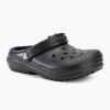 Detské šľapky Crocs Classic Lined Clog Kids black/black Detské šľapky Crocs Classic Lined Clog Kids black/black