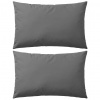zahrada-XL Vonkajšie vankúše 2 ks sivé 60x40 cm 132304 zahrada-XL Vonkajšie vankúše 2 ks sivé 60x40 cm 132304