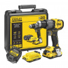 Stanley SFMCD726D2K - AKU vŕtačka príklepová, 80Nm, 18V, FatMax® V20, 2×AKU 2,0Ah, batéria, nabíjačka, kufor Stanley SFMCD726D2K - AKU vŕtačka príklepová, 80Nm, 18V, FatMax® V20, 2×AKU 2,0Ah, batéria, nabíjačka, kufor