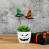 Halloween dekorácia set – čarodejnícky klobúk – zapichovateľný – 20 x 7 cm – 3 ks / balenie Halloween dekorácia set – čarodejnícky klobúk – zapichovateľný – 20 x 7 cm – 3 ks / balenie