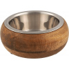 Miska Dog Fantasy nerez v dreve zaoblená 1730ml Miska Dog Fantasy nerez v dreve zaoblená 1730ml