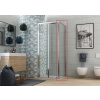 FORTE Pevná stena ESSENCE F1C Farba rámu - Biela, Rozmer A - 90 cm, Výplň - Stampato C bezpečnostné sklo - 6 mm BEF13CB2 FORTE Pevná stena ESSENCE F1C Farba rámu - Biela, Rozmer A - 90 cm, Výplň - Stampato C bezpečnostné sklo - 6 mm BEF13CB2