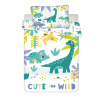 Jerry Fabrics Posteľná bielizeň Dino Cute and Wild baby 100x135, 40x60 cm Jerry Fabrics Posteľná bielizeň Dino Cute and Wild baby 100x135, 40x60 cm