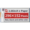 Waveshare E-paper E-Ink displej - 2,66 296x152px - SPI - černo-bílo-červený - pro Raspberry Pi Pico - Waveshare 20053} Waveshare E-paper E-Ink displej - 2,66 296x152px - SPI - černo-bílo-červený - pro Raspberry Pi Pico - Waveshare 20053}