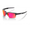 Okuliare 100% SPEEDCOUPE Graphite / Purple multilayer mirror lens Okuliare 100% SPEEDCOUPE Graphite / Purple multilayer mirror lens