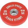 Gorilla Sports Záťažový kotúč, pogumovaný, 25 KG Gorilla Sports Záťažový kotúč, pogumovaný, 25 KG