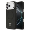 Guess PU Leather Triangle Logo MagSafe zadný kryt pre iPhone 17 Pro Black Guess PU Leather Triangle Logo MagSafe zadný kryt pre iPhone 17 Pro Black