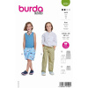 Strih Burda zelený 9224 - chlapčenské nohavice, šortky, plavky Strih Burda zelený 9224 - chlapčenské nohavice, šortky, plavky