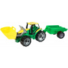 Lena Traktor se lžící a přívěsem, zelený Lena Traktor se lžící a přívěsem, zelený