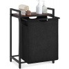 Majster Regál Výsuvný kôš na prádlo, 72x50x33cm, vintage hnedo-čierny, Black-Retro Majster Regál Výsuvný kôš na prádlo, 72x50x33cm, vintage hnedo-čierny, Black-Retro