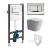 Mereo WC set - Smart flush rimless WC hranaté, modul pre sadrokartón, chróm hranaté tlačidlo lesklé MM02NSETRT322 Mereo WC set - Smart flush rimless WC hranaté, modul pre sadrokartón, chróm hranaté tlačidlo lesklé MM02NSETRT322