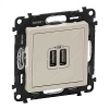 Legrand Valena Life USB nabíjačka dvojitá Béžová Legrand Valena Life USB nabíjačka dvojitá Béžová