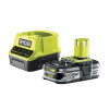 Ryobi ONE+ Akumulátor a nabíjačka RC18120-125, 18 V, 2,5 Ah, RC18120-125 Ryobi ONE+ Akumulátor a nabíjačka RC18120-125, 18 V, 2,5 Ah, RC18120-125