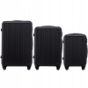 WINGS sada 3 cestovných kufrov na 4 kolieskach, tvrdé kufre z ABS plastu WINGS sada 3 cestovných kufrov na 4 kolieskach, tvrdé kufre z ABS plastu