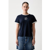 Tommy Hilfiger tričko dámske s lyocellom WW0WW50032 tmavomodrá XXS Tommy Hilfiger tričko dámske s lyocellom WW0WW50032 tmavomodrá XXS