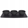 Villeroy & Boch Manufacture Rock súprava misiek na dip s podnosom 10-4239-9023 Villeroy & Boch Manufacture Rock súprava misiek na dip s podnosom 10-4239-9023