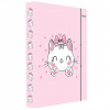 Spirit: Ružové mačky box na zošity A4 s gumičkou Spirit: Ružové mačky box na zošity A4 s gumičkou