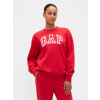 GAP Oversize mikina VintageSoft Logo Červená XL Červená Červená GAP Oversize mikina VintageSoft Logo Červená XL Červená Červená