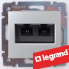 Legrand Slovensko, s.r.o. Valena - 770239 - Dátová zásuvka 2xRJ45 UTP Cat.5e - Hliník Legrand Slovensko, s.r.o. Valena - 770239 - Dátová zásuvka 2xRJ45 UTP Cat.5e - Hliník