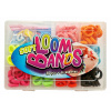 Sada gumičiek na náramky 180 ks + príslušenstvo, gumičky SOFT LOOM BANDS hnedé Sada gumičiek na náramky 180 ks + príslušenstvo, gumičky SOFT LOOM BANDS hnedé