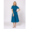 Dámske šaty HEAVY TOOLS / VEDNA teal Farba: petrolejová, Veľkosť: L Dámske šaty HEAVY TOOLS / VEDNA teal Farba: petrolejová, Veľkosť: L