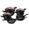 Berlingerhaus Sada nádobí s mramorovým povrchem 10 ks Black Rose Collection BH-8168 Berlingerhaus Sada nádobí s mramorovým povrchem 10 ks Black Rose Collection BH-8168
