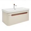 Swiss aqua technologies Koupelnová skříňka s umyvadlem a baterií SAT Fusion 97,5x43x45 cm pískově béžová mat SATFUSION100BEMWBA Swiss aqua technologies Koupelnová skříňka s umyvadlem a baterií SAT Fusion 97,5x43x45 cm pískově béžová mat SATFUSION100BEMWBA