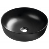 Sapho RONDEA keramické umývadlo na dosku priemer 41cm, čierna mat AR445B Sapho RONDEA keramické umývadlo na dosku priemer 41cm, čierna mat AR445B