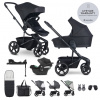 EASYWALKER Kočík kombinovaný Harvey⁵ Midnight Black XXL RWS + CYBEX Aton B2 i-Size + základňa EASYWALKER Kočík kombinovaný Harvey⁵ Midnight Black XXL RWS + CYBEX Aton B2 i-Size + základňa