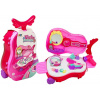 LEAN TOYS Toaletný stolík v kufri na kolieskach so zrkadlom na husle LEAN TOYS Toaletný stolík v kufri na kolieskach so zrkadlom na husle