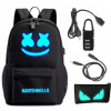 Školský batoh - ruksak MARSHMELLO+peračník+USB ČIERNY Školský batoh - ruksak MARSHMELLO+peračník+USB ČIERNY