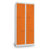 Rauman Kovová šatníková skrinka Z, 80 x 50 x 180 cm, otočný zámok, oranžová - ral 2004 Rauman Kovová šatníková skrinka Z, 80 x 50 x 180 cm, otočný zámok, oranžová - ral 2004