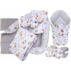 Startovací sada pro miminko EliNeli Set do postýlky, 7dílná sada Lesní zvířátka s teepee (EN1152) Startovací sada pro miminko EliNeli Set do postýlky, 7dílná sada Lesní zvířátka s teepee (EN1152)
