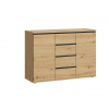 Bývaj s nami SK, SAXON komoda 2D4S TYP 01, dub Artisan LTD,MDF Bývaj s nami SK, SAXON komoda 2D4S TYP 01, dub Artisan LTD,MDF