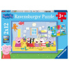 Ravensburger Prasiatko Peppa - Puzzle - Peppa's Adventure - 2 x 12 dielikov Ravensburger Prasiatko Peppa - Puzzle - Peppa's Adventure - 2 x 12 dielikov