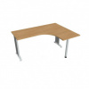 Pracovný stôl Flex, ergo, ľavý, 160x75,5x120 (60x60) cm, dub/kov Pracovný stôl Flex, ergo, ľavý, 160x75,5x120 (60x60) cm, dub/kov