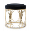 Dizajnová Čierno-Zlatá Taburetka Dizajnová Čierno-Zlatá Taburetka