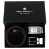 Pánska darčeková sada z hovädzej kože Peterson PTN KL-B007-S001 ČIERNA-HNEDÁ 135 cm Pánska darčeková sada z hovädzej kože Peterson PTN KL-B007-S001 ČIERNA-HNEDÁ 135 cm