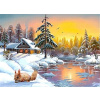 Norimpex Diamantové maľovanie Odlesky zimného slnka 40x30cm Norimpex Diamantové maľovanie Odlesky zimného slnka 40x30cm