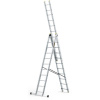 Springos Hliníkový rebrík 3x11 priečok trojdielny DRABEST DW3-11 PRO Springos Hliníkový rebrík 3x11 priečok trojdielny DRABEST DW3-11 PRO