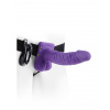 Pipedream Fetish Fantasy 7Inch Vibrating Hollow Strap-On - Purple